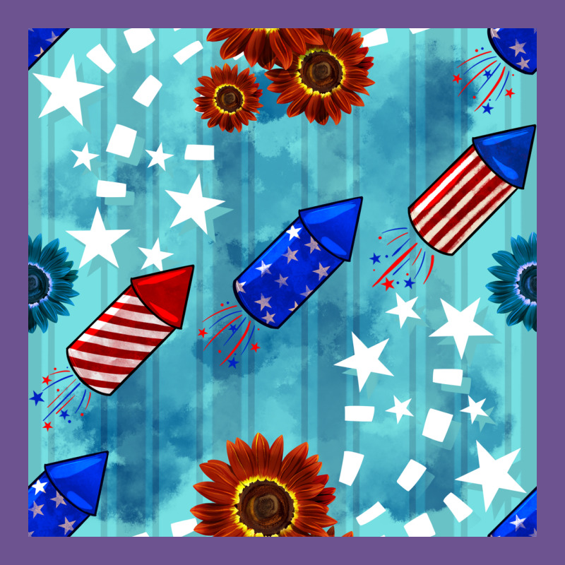 Patriotic Fireworks And Sunflower Vintage Tee by BundleAndBundleShop | Teevron