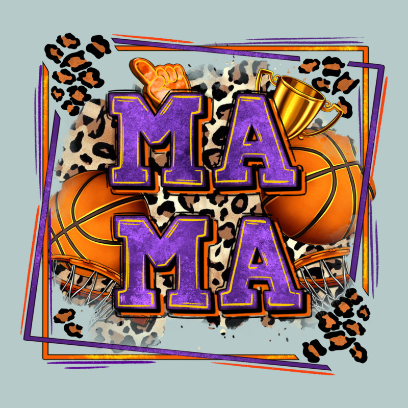 Basketball Mama With Leopard Heavy Core Tee by Zillion Design Studio | Teevron