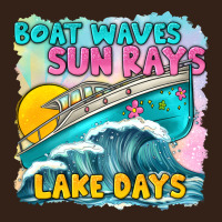 Boat Waves Sun Rays Lake Days Heavy Core Tee | Teevron