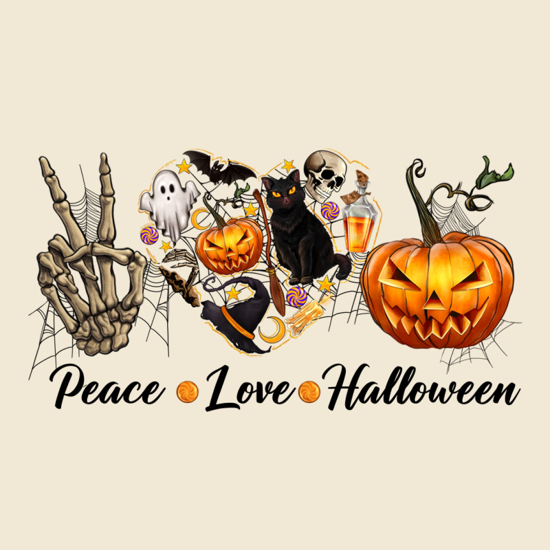 Peace Love Halloween Premium Tee by texasbilliewilder | Teevron