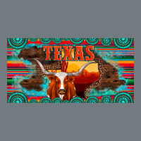 Texas And Map With Longhorn Serape Gemstone Licanse Plate Heavyweight Sweatshirt | Teevron