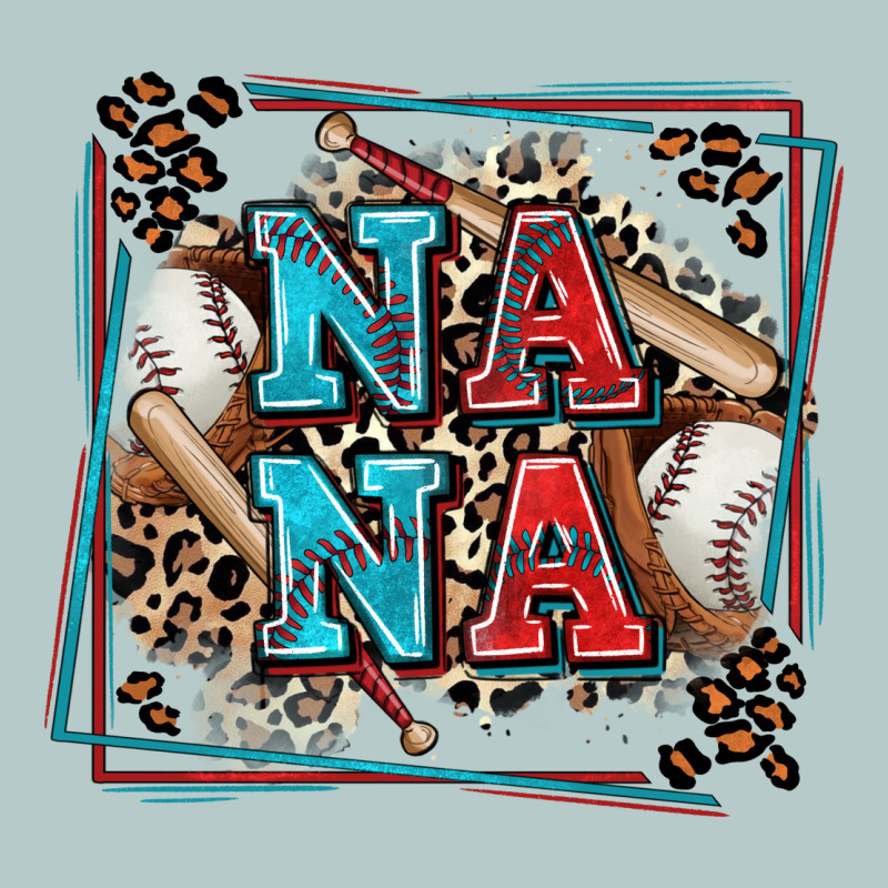Baseball Nana With Leopard Heavy Core Tee by Zillion Design Studio | Teevron