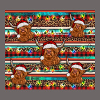 Christmas Turquoise Serape Highland Cow Classic Tee | Teevron