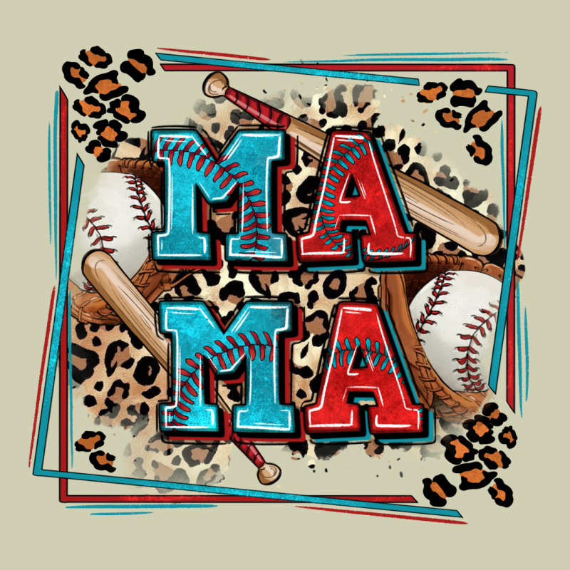 Baseball Mama With Leopard Heavy Core Tee by Zillion Design Studio | Teevron