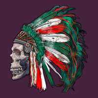 Mexican Indian Headdress With Skull Premium Tee | Teevron