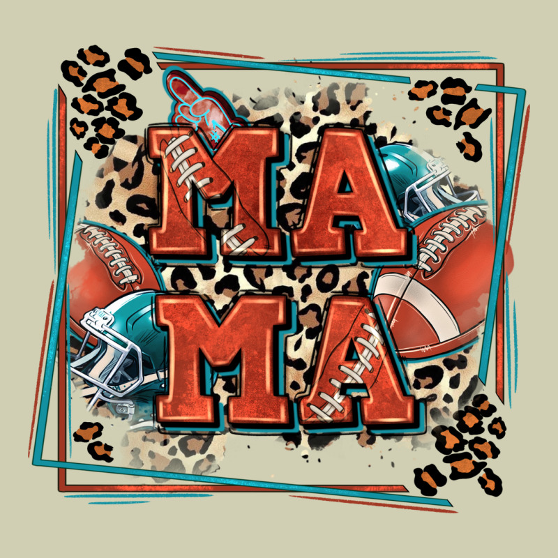 American Football Mama With Leopard Heavy Core Tee by Zillion Design Studio | Teevron