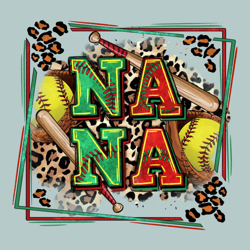 Softball Nana With Leopard Heavy Core Tee by Zillion Design Studio | Teevron