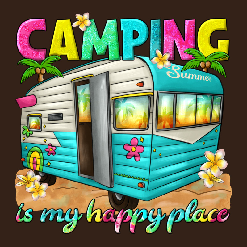 Camping Is My Happy Place Heavy Core Tee by texasbilliewilder | Teevron