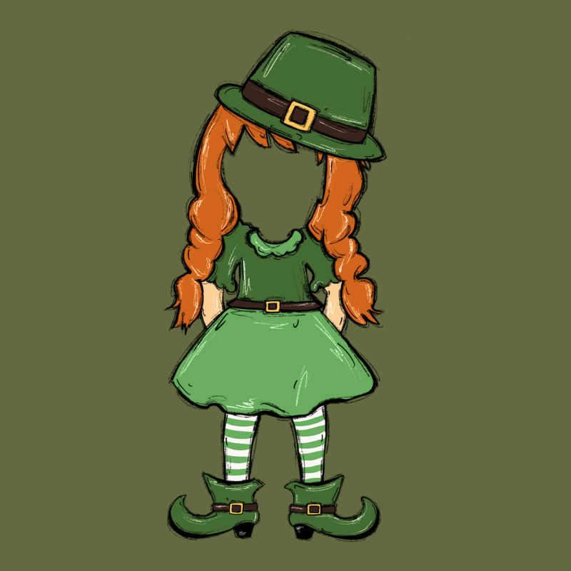 Leprechaun Girl Faceless Long Sleeve Tee by MaliasSmallBusiness | Teevron