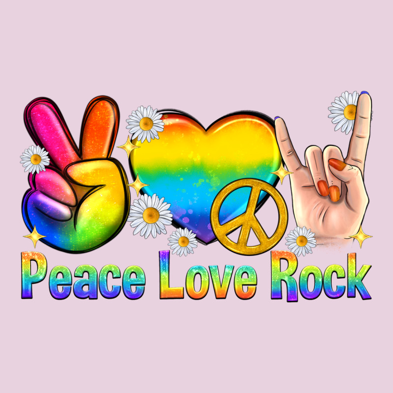 Peace Love Rock Pride Ladies Tee by texasbilliewilder | Teevron
