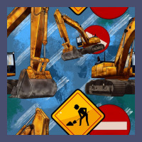 Excavator Seamless Pattern Vintage Tee | Teevron