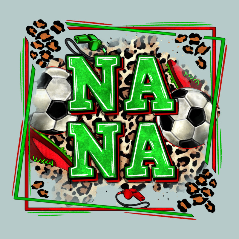Soccer Nana With Leopard Heavy Core Tee by Zillion Design Studio | Teevron