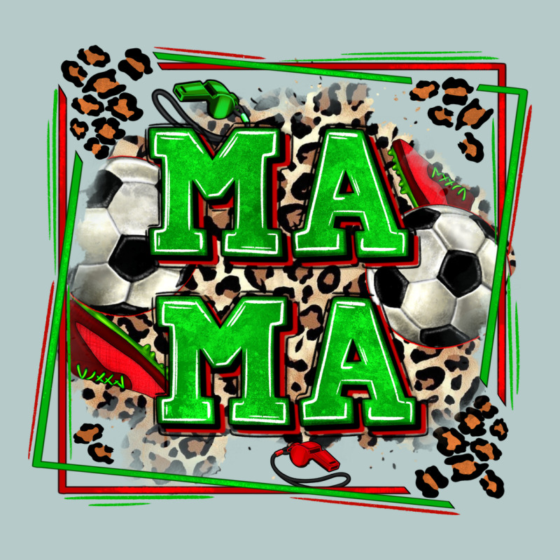 Soccer Mama With Leopard Heavy Core Tee by Zillion Design Studio | Teevron
