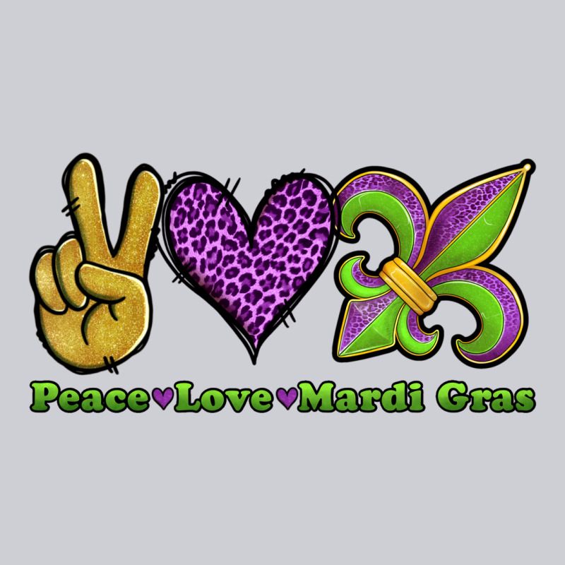 Peace Love Mardi Gras Classic Tee by Jasminsmagicworld | Teevron