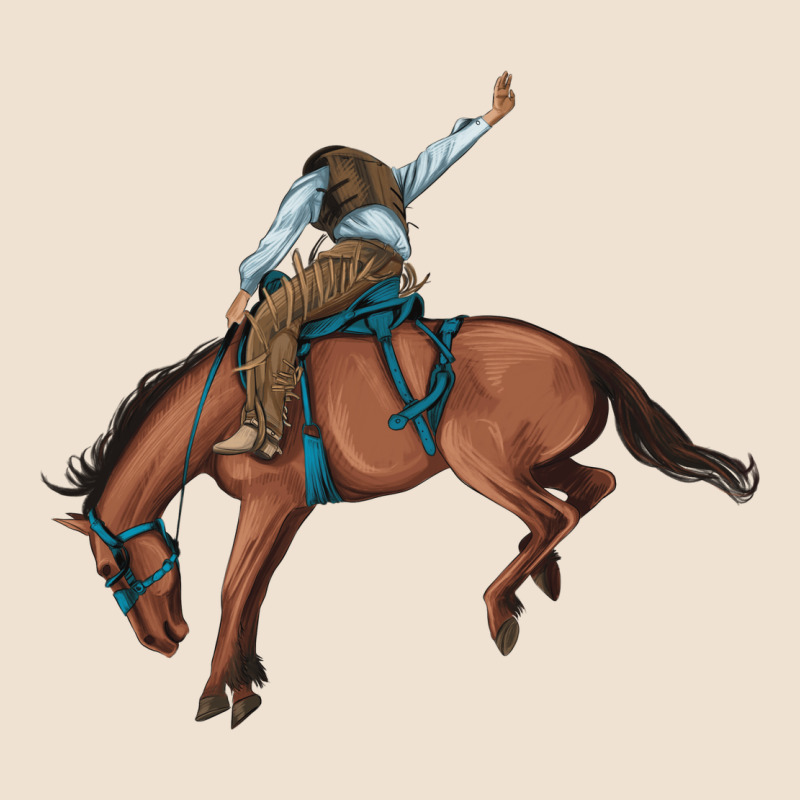 Bucking Bronco Cowboy Rodeo Urban Heavy Tee by Artiststas | Teevron