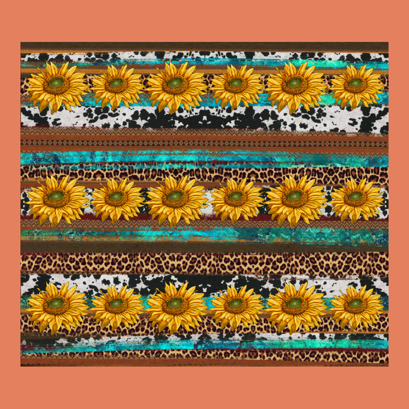 Sunflowers Leopard Cowhide Turquoise Classic Tee by BarkalooDesign | Teevron