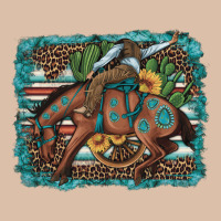 Bucking Bronco Cowboy Rodeo Cactus And Sunflowers Urban Heavy Tee | Teevron