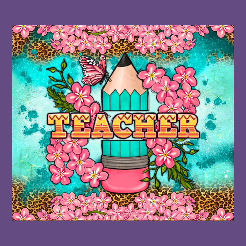 Teacher Floral Pencil Tumbler Vintage Hoodie by BundleAndBundleShop | Teevron