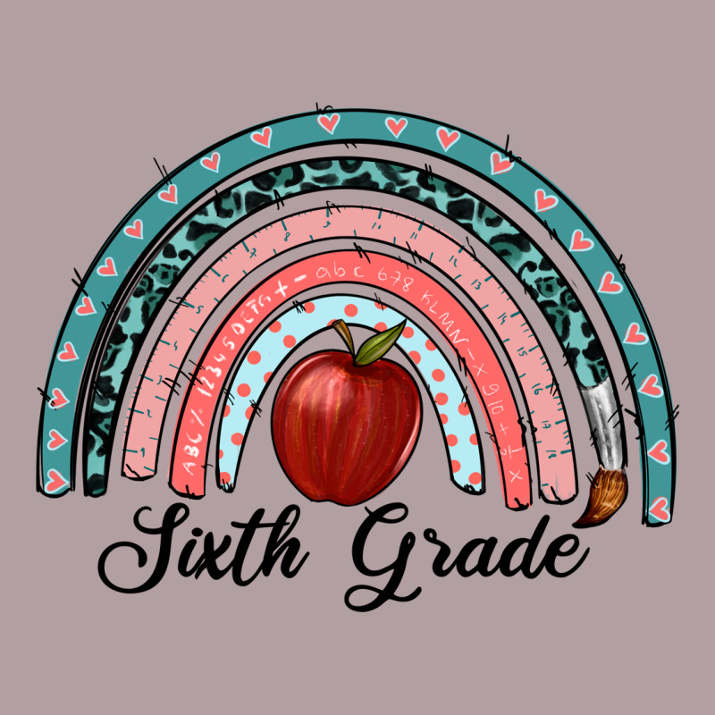 Sixth Grade Rainbow Vintage Hoodie by RanaPortraitStore | Teevron