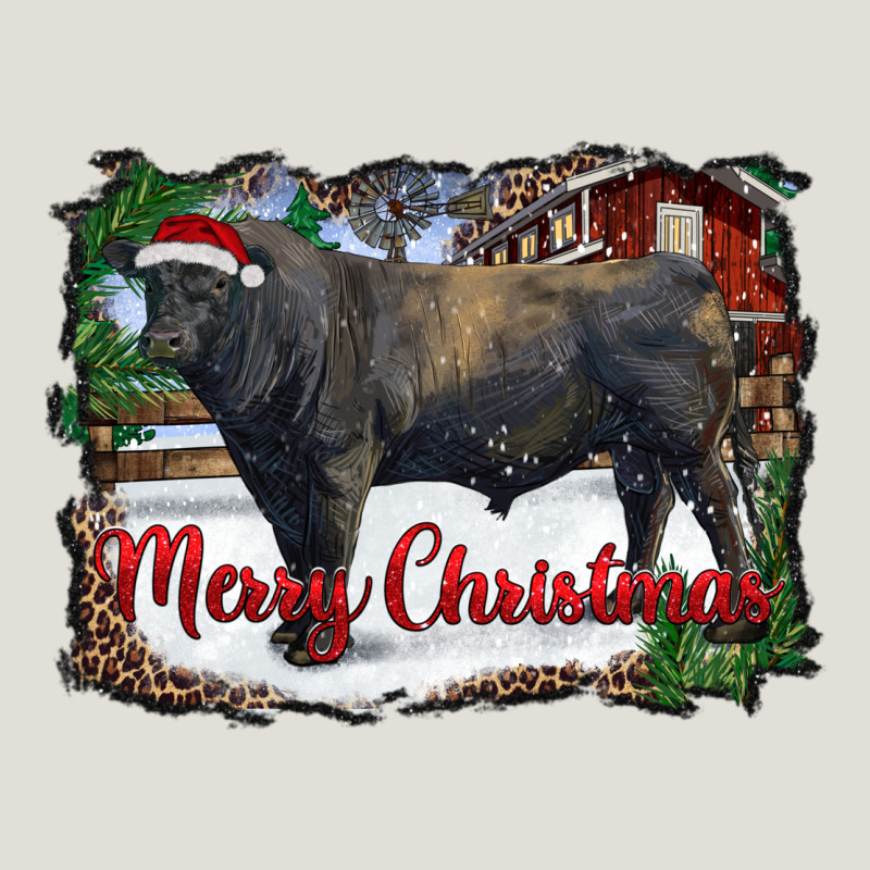 Merry Christmas Black Angus Bull And Farm Heavy Core Tee by RanaPortraitStore | Teevron
