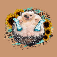 Hedgehog With Sunflower Heavyweight Hoodie | Teevron