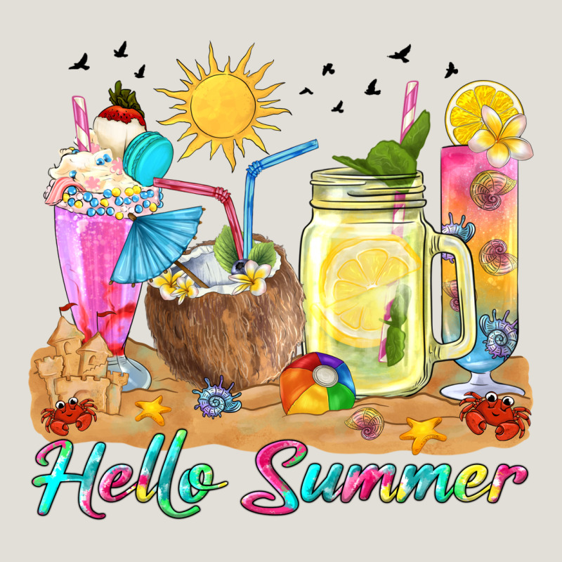 Hello Summer Drinks Heavy Core Tee by texasbilliewilder | Teevron