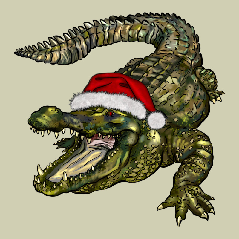 Christmas Alligator Heavy Core Tee by BarkalooDesign | Teevron