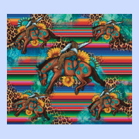 Bucking Bronco Serape Turquoise Urban Heavy Tee | Teevron