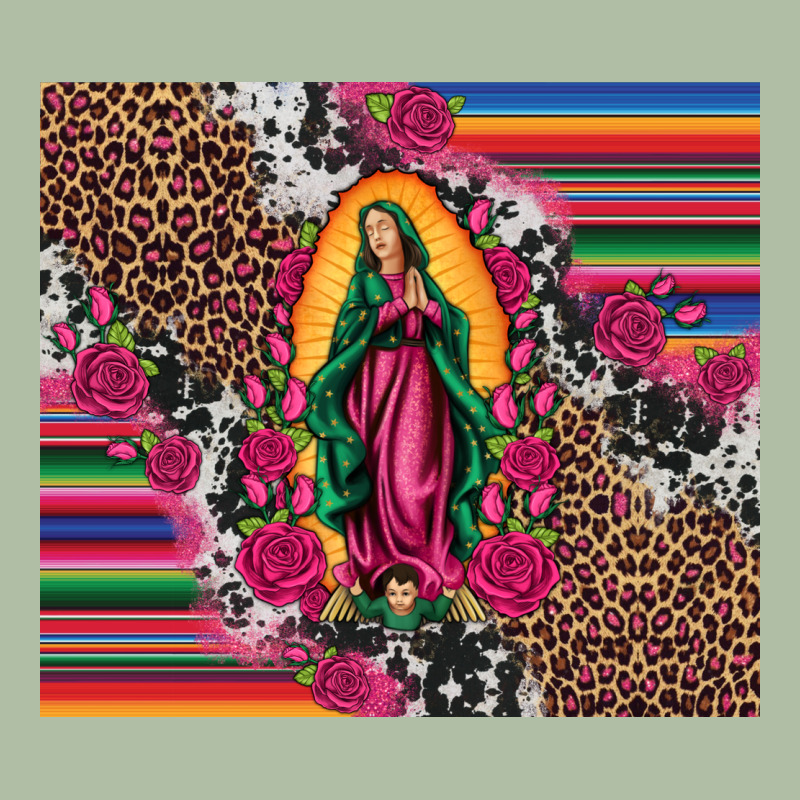Our Lady Of Guadalupe Serape Background Tumbler Urban Heavy Tee by Artiststas | Teevron