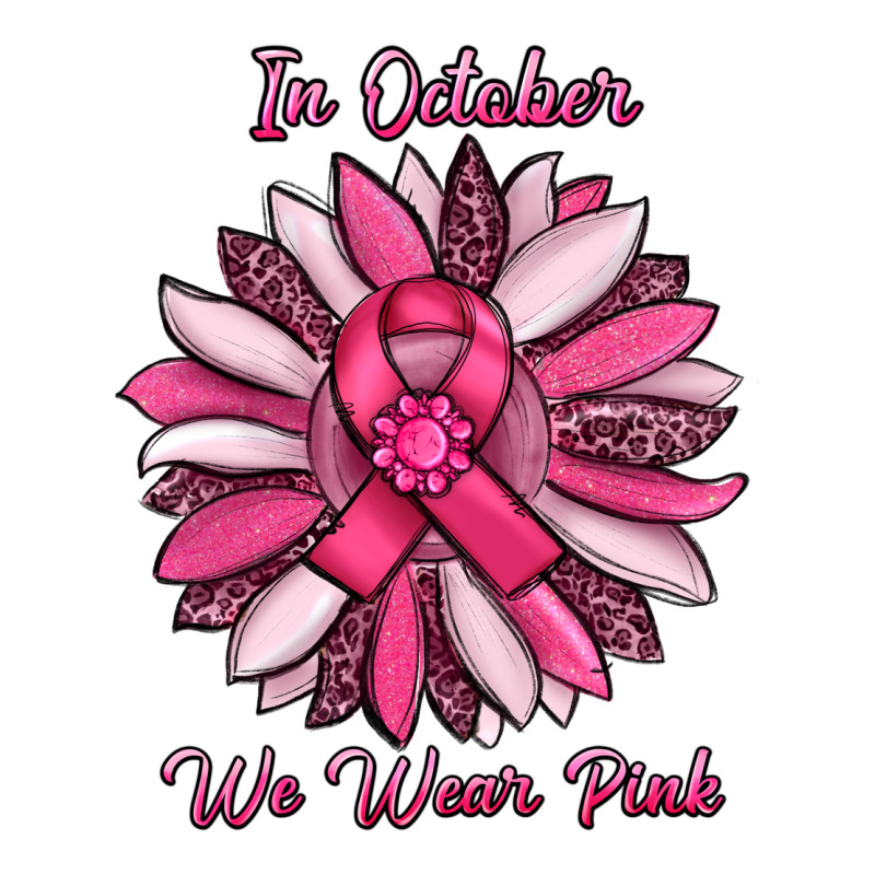 In October We Wear Pink Sunflower Premium Tee by RanaPortraitStore | Teevron