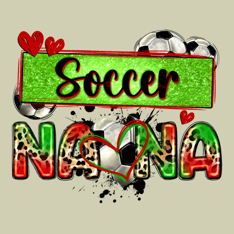 Soccer Nana With Leopard Heavy Core Tee by Zillion Design Studio | Teevron