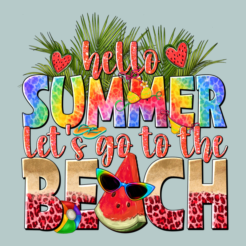 Hello Summer Lets Go To The Beach Heavy Core Tee by texasbilliewilder | Teevron
