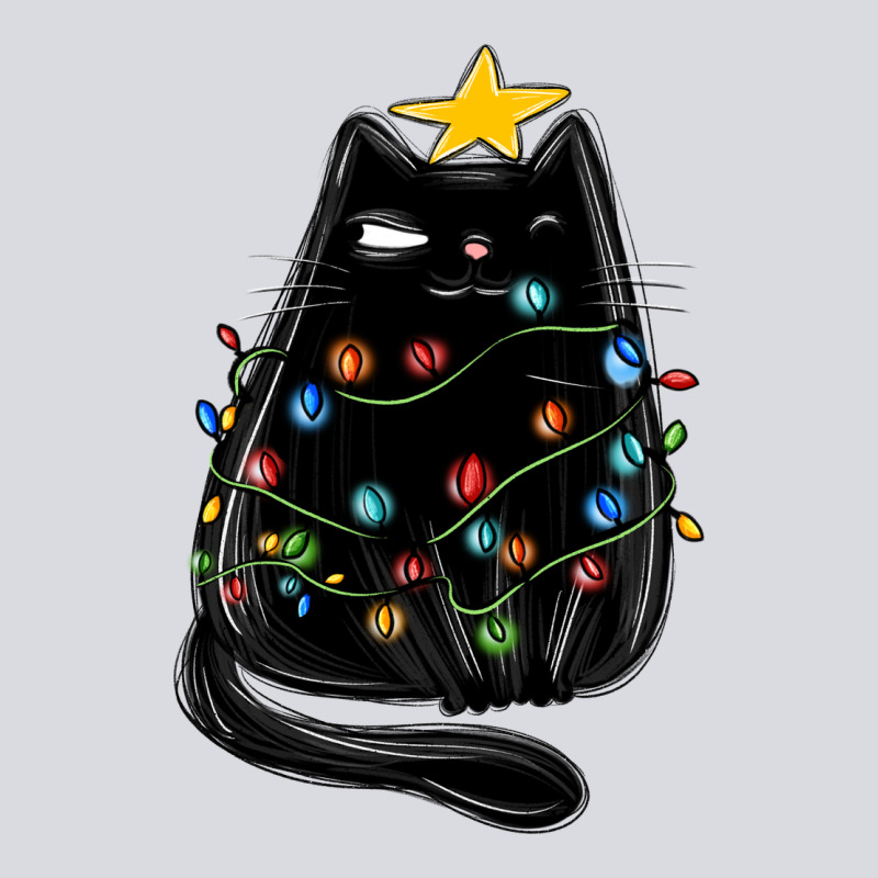 Christmas Cat With Lights Zipper Hoodie by MaliasSmallBusiness | Teevron