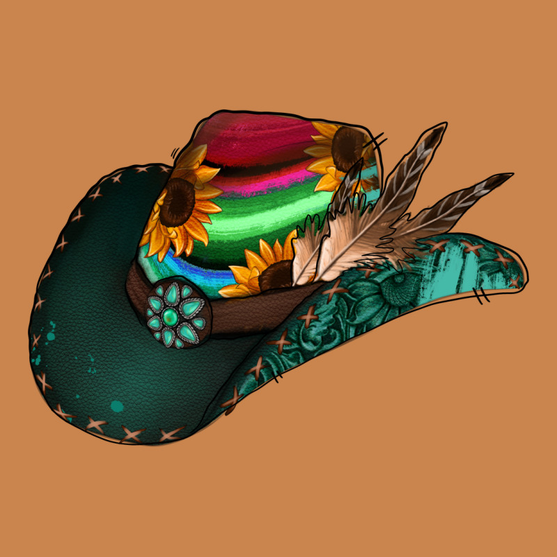 Aztec Sunflower Cowboy Hat Heavyweight Hoodie by Bettercallsaul | Teevron