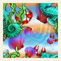 Seahorse And Beach Vintage Tee | Teevron