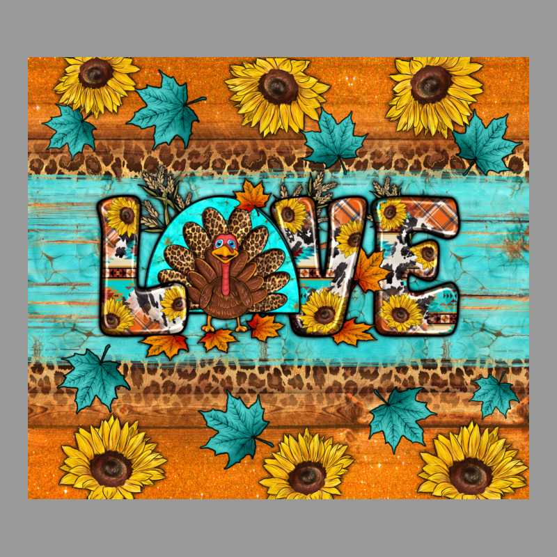 Sunflower Leopard Thanksgiving Love Vintage Hoodie by Artiststas | Teevron