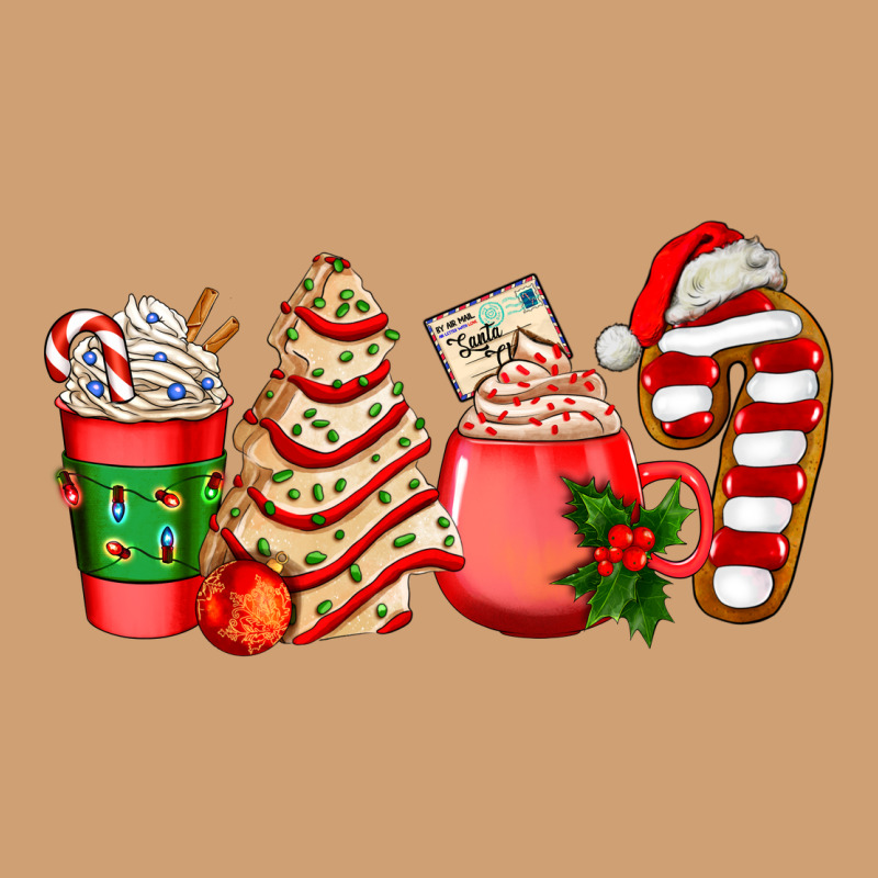 Christmas Tree Cake And Coffee Cups Ado Vintage Tee by AdoDesignShop | Teevron