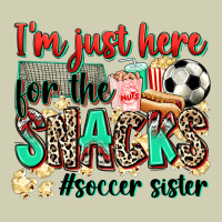 I'm Just Here For The Snacks #soccer Sister Heavy Core Tee | Teevron