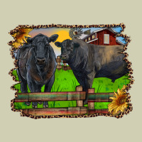 Black Angus Cattle And Bull In Barnyard Heavy Core Tee | Teevron