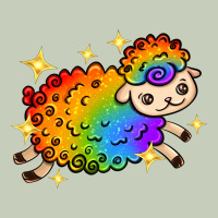 Rainbow Sheep With Star Ladies Tee | Teevron