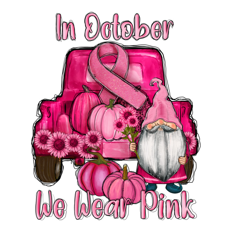 Breast Cancer Awareness Pink Truck Gnomes Premium Tee by RanaPortraitStore | Teevron