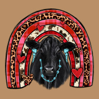 Valentines Black Angus  Rainbow Vintage Hoodie | Teevron