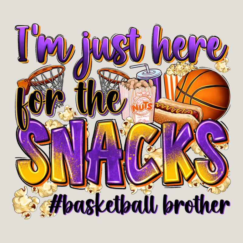 I'm Just Here For The Snacks #basketball Brother Heavy Core Tee by Zillion Design Studio | Teevron