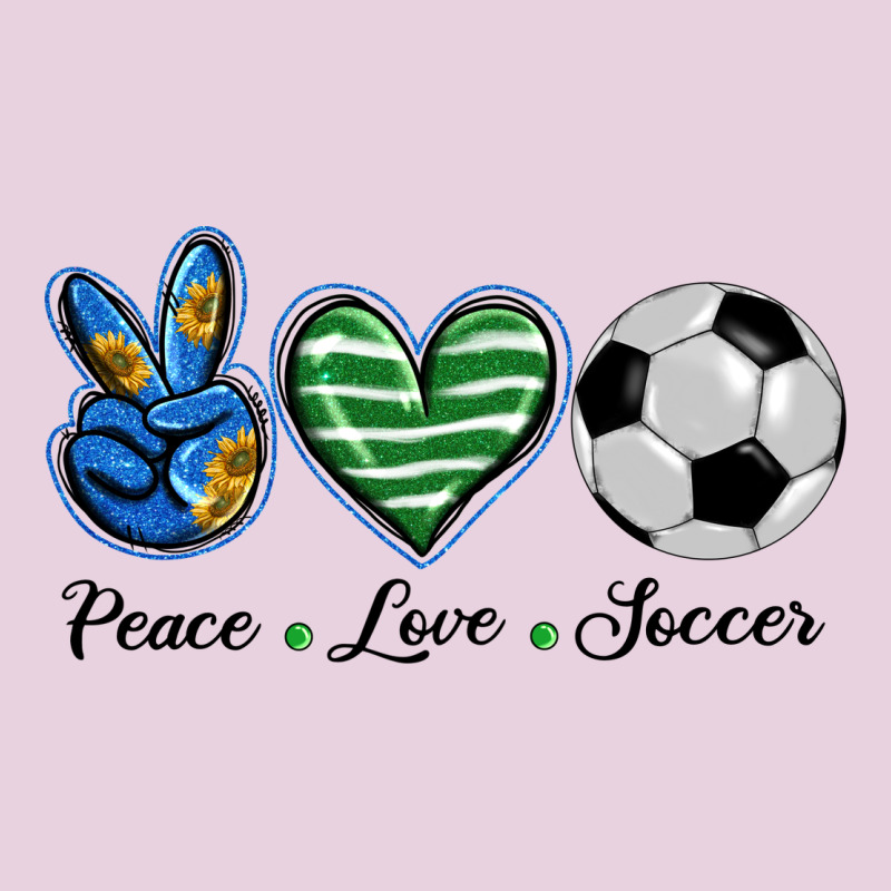 Peace Love Soccer Classic Tee by BarkalooDesign | Teevron