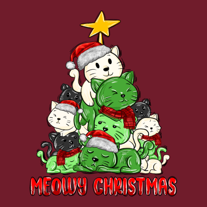 Meowy Christmas Cat Tree Zipper Hoodie by MaliasSmallBusiness | Teevron