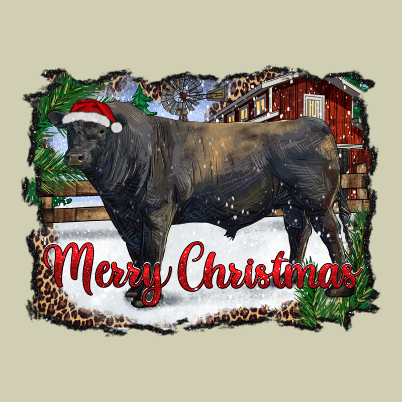 Merry Christmas Black Angus Bull And Farm Heavy Core Tee by RanaPortraitStore | Teevron