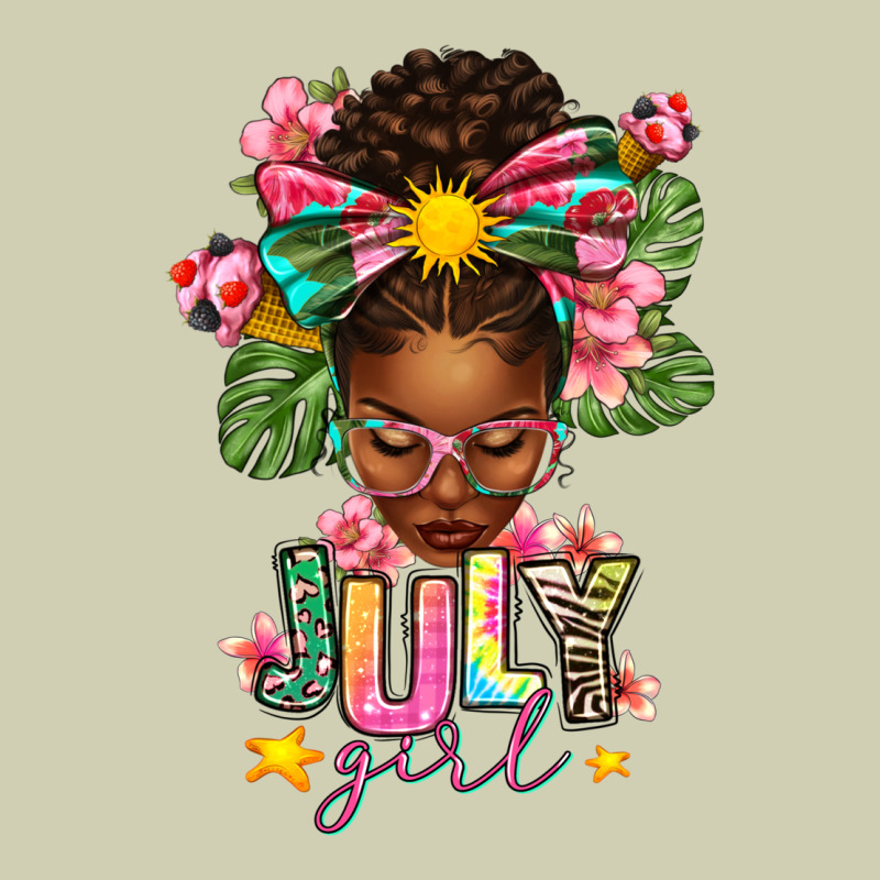 July Girl Afro Woman Summer Heavy Core Tee by texasbilliewilder | Teevron