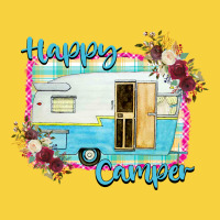 Happy Camper With Flowers Premium Sweatshirt | Teevron