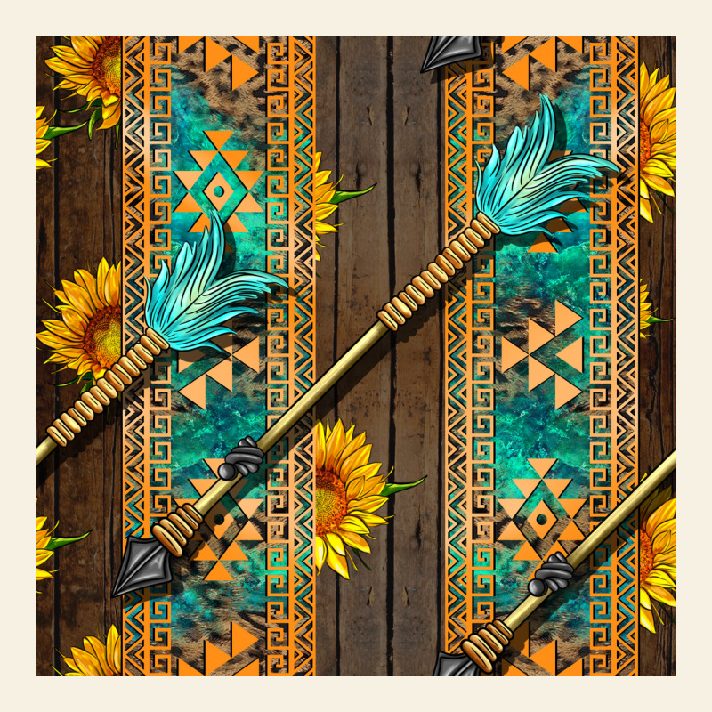 Aztec And Sunflowers Vintage Tee by BundleAndBundleShop | Teevron