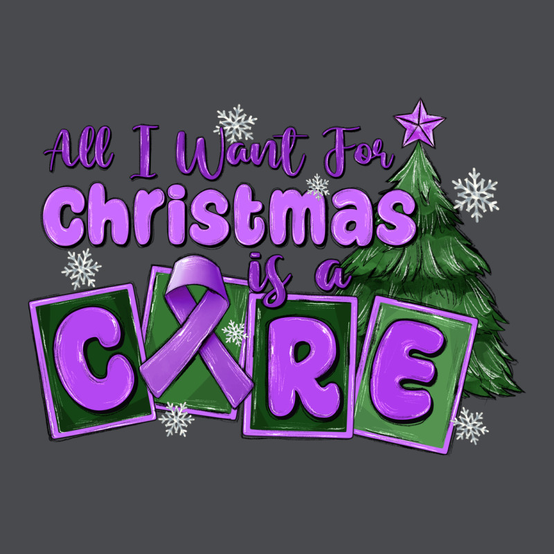 All I Want For Christmas Is A Cure Pancreatic Canc Zipper Hoodie by MaliasSmallBusiness | Teevron